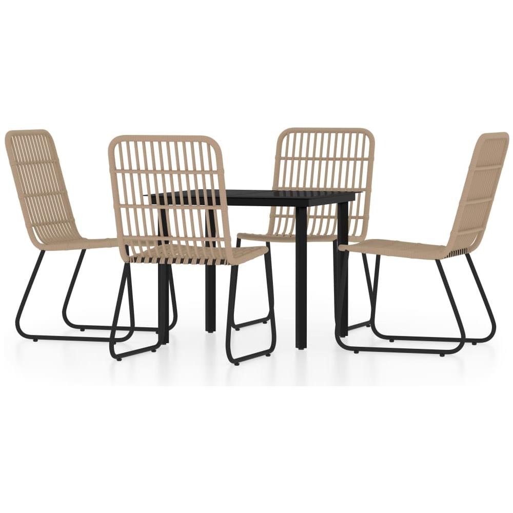 Set Mobili Da Pranzo Per Giardino 3 Pz Rovere - Foto 1