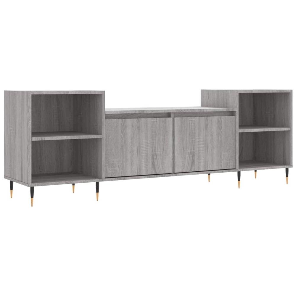 Mobile Tv Grigio Sonoma 160x35x55 Cm In Legno Multistrato - Foto 2