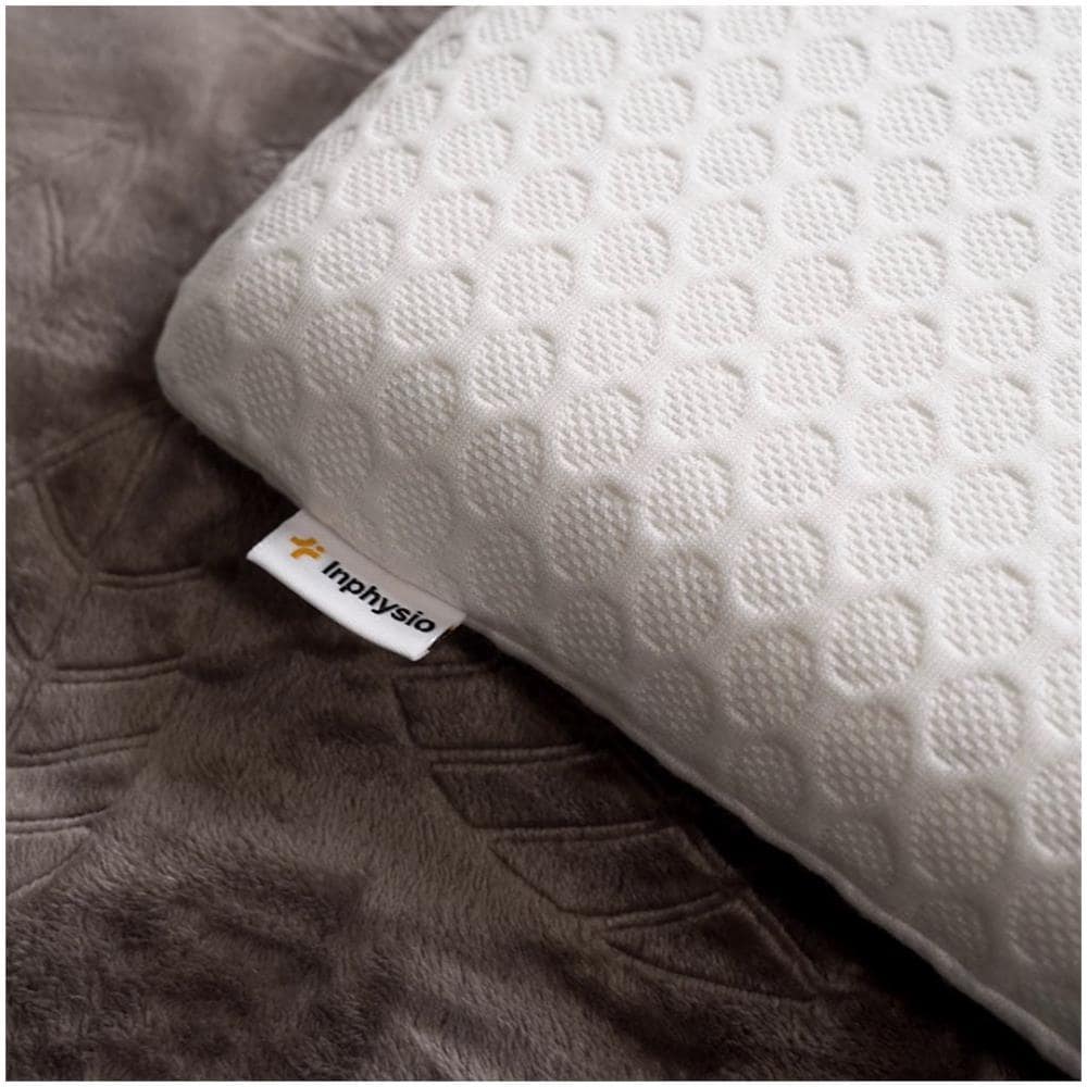 Cuscino Extra Piatto per chi Dorme sulla Pancia 58x38x7 Cm in Memory Foam Tessuto In Bamb? Anti-acari Colore Bianco - Foto 5