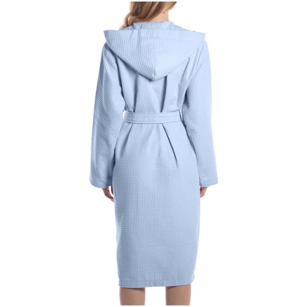 Accappatoio Con Cappuccio Spugnissima Polo In Cotone Colore Turchese Misura M - Foto 2