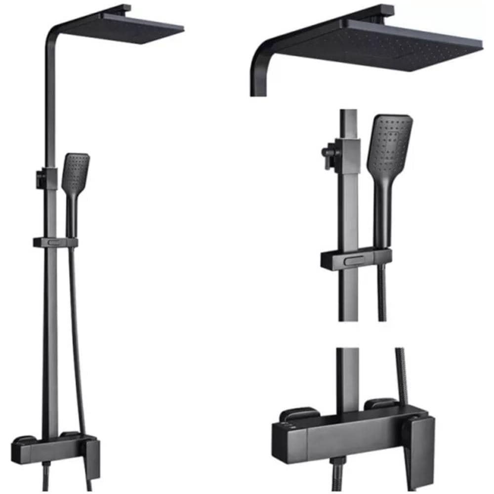 Miscelatore doccia, Blackswan, tipo M18.1, modello nero opaco, misura 20 cm - Foto 2