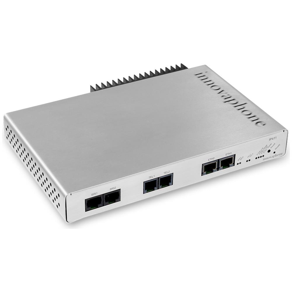 Router Gateway IP411 2 x FXS / 2x Gigabit Ethernet 10,100,1000 Mbit / s Colore Grigio - Foto 1