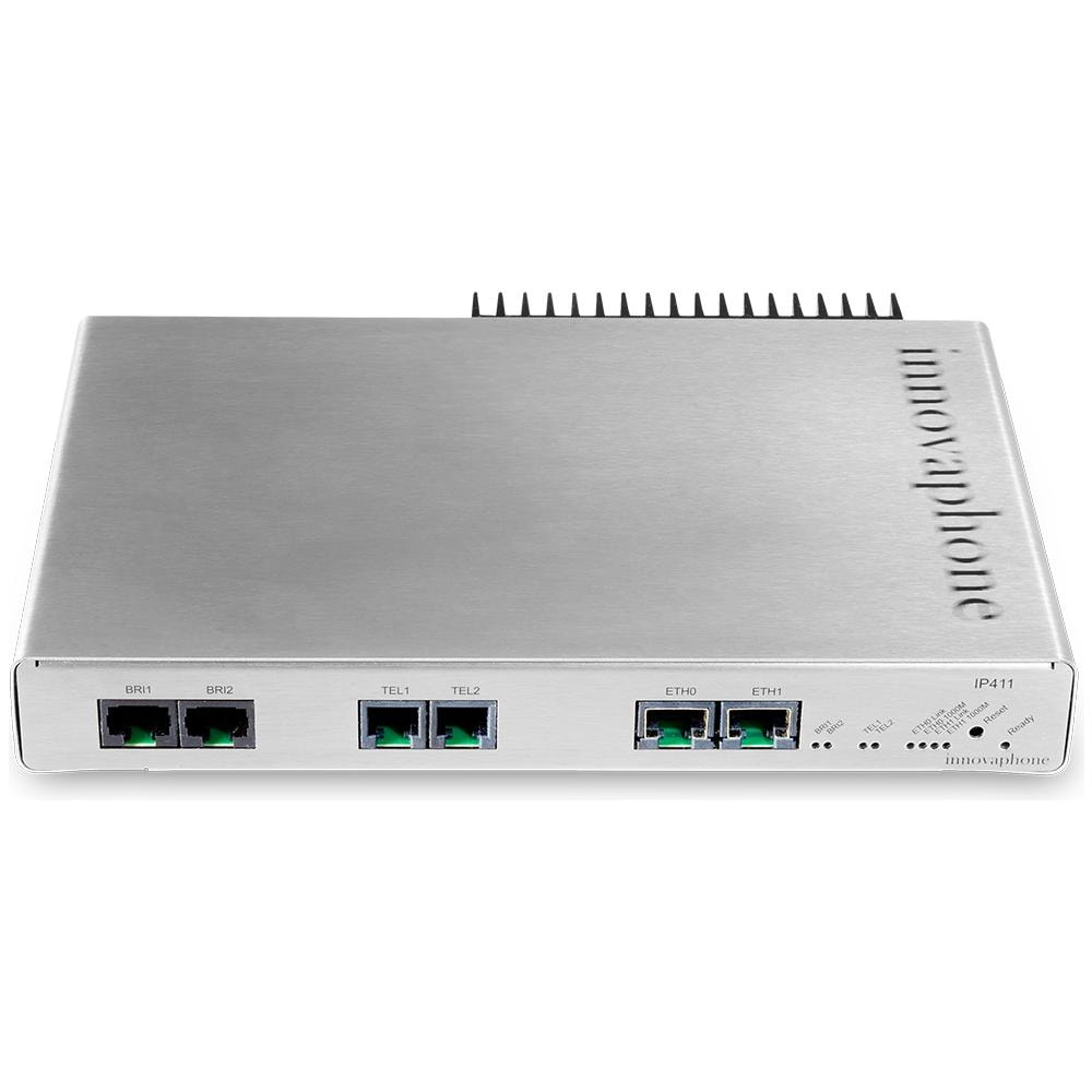 Router Gateway IP411 2 x FXS / 2x Gigabit Ethernet 10,100,1000 Mbit / s Colore Grigio - Foto 2