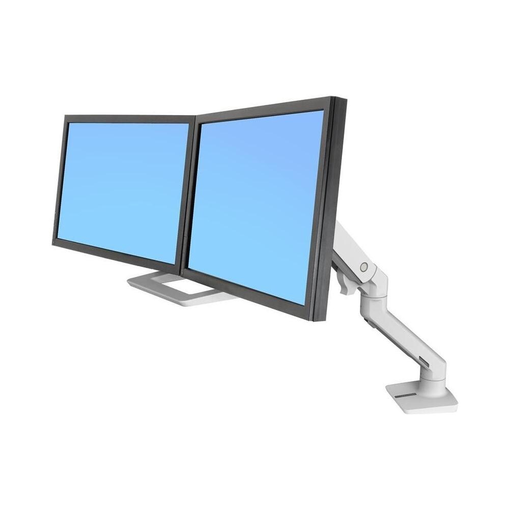 Braccio Serie HX da Scrivania a Doppio Monitor 32" Portata Max 7.9 Kg Bianco - Foto 1