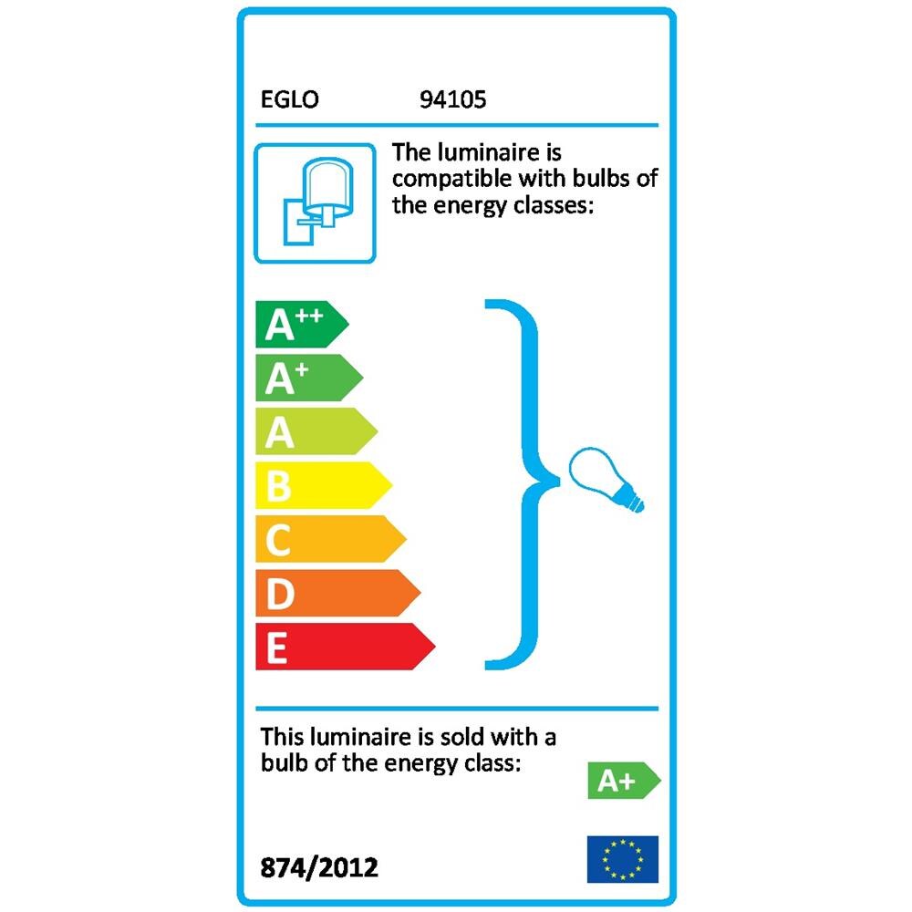 Eglo 94105 Riga Applique 6.5x20cm. 2x3w Gu10-led Acciaio, marrone - Foto 2