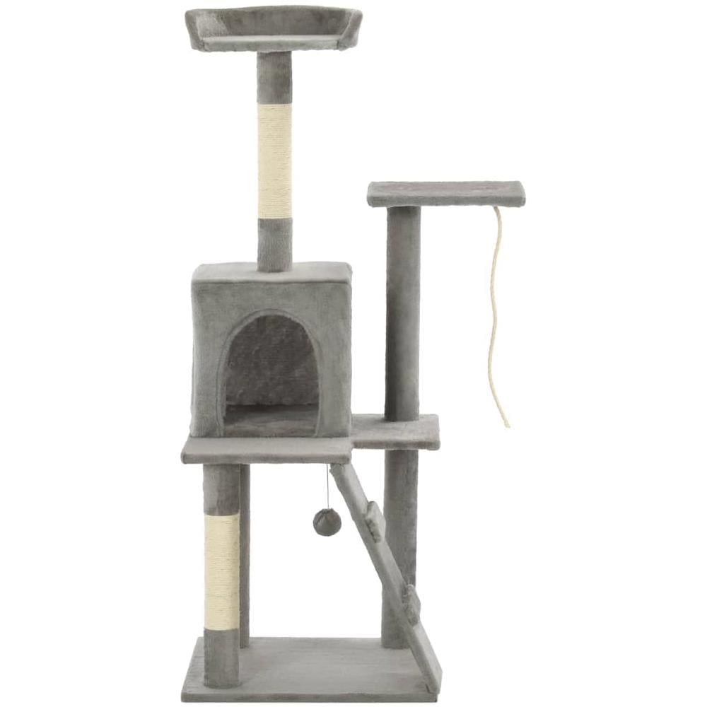 Albero Per Gatti Con Tiragraffi In Sisal 120 Cm Grigio - Foto 2