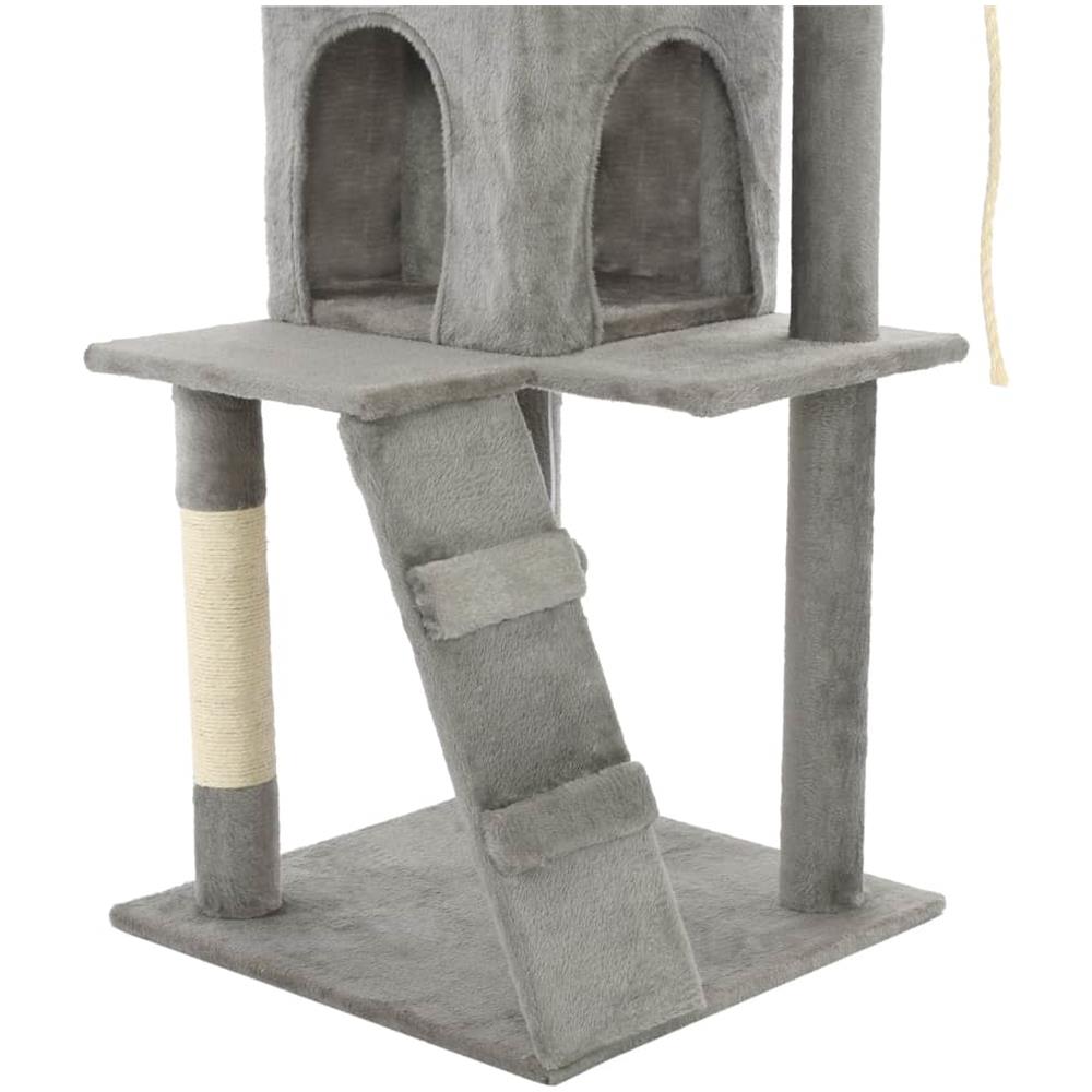 Albero Per Gatti Con Tiragraffi In Sisal 120 Cm Grigio - Foto 7