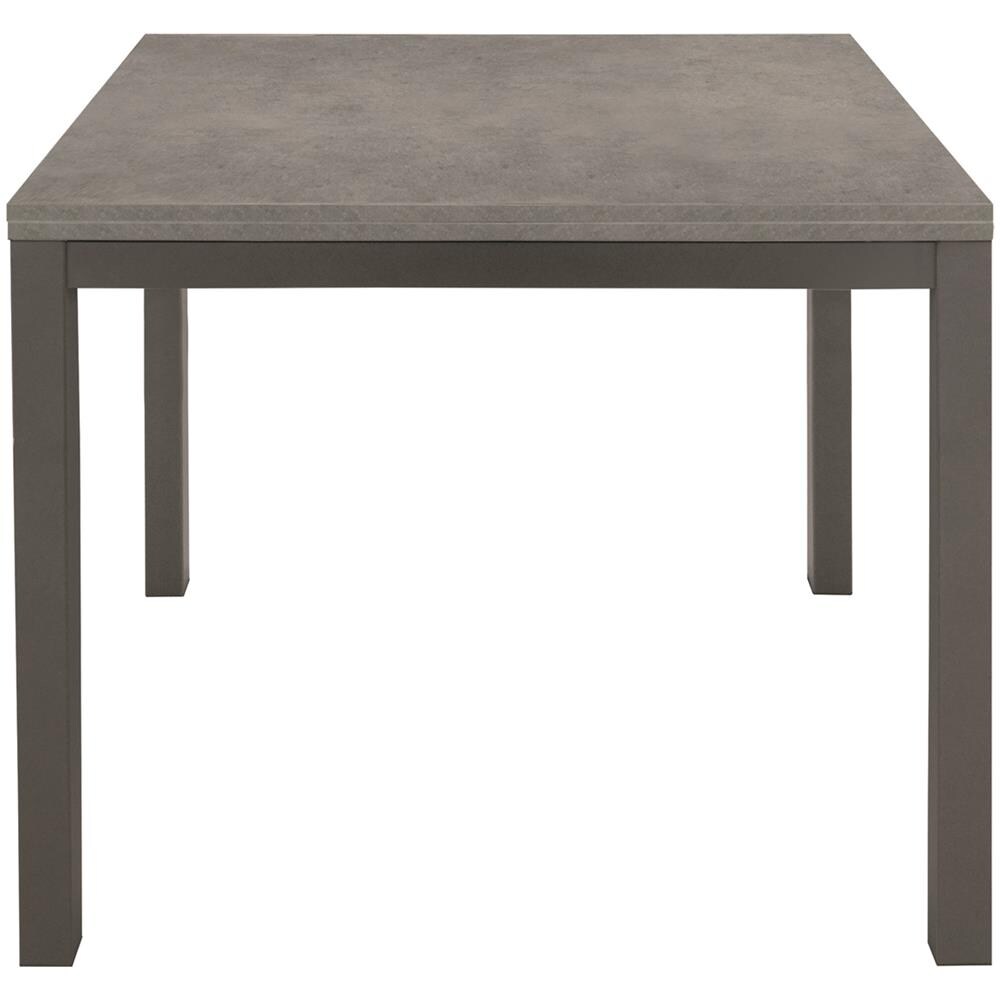 Tavolo Grigio In Metallo Allungabile A Libro 90x90cm - 180x90cm - Foto 2