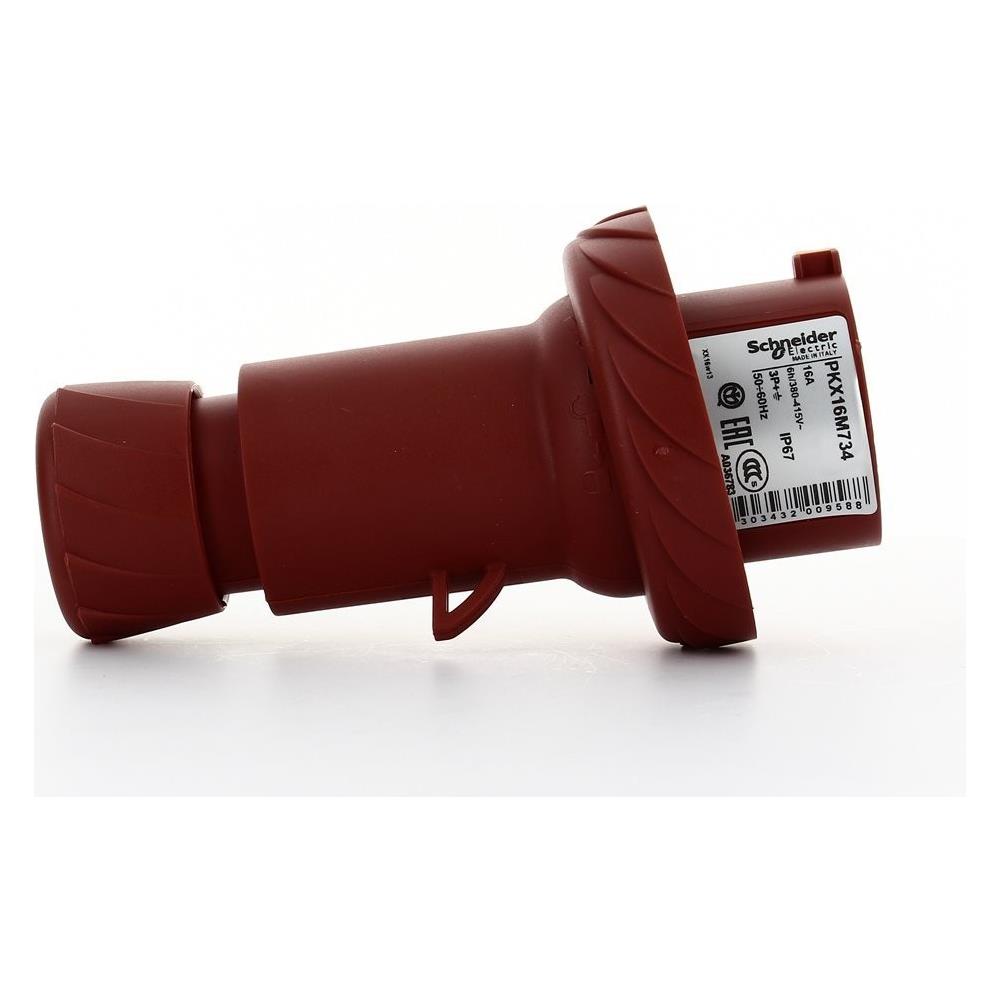 Spina Industriale Mobile 3x16a+t 400v Ip67 Rossa Pkx16m734 - Foto 1