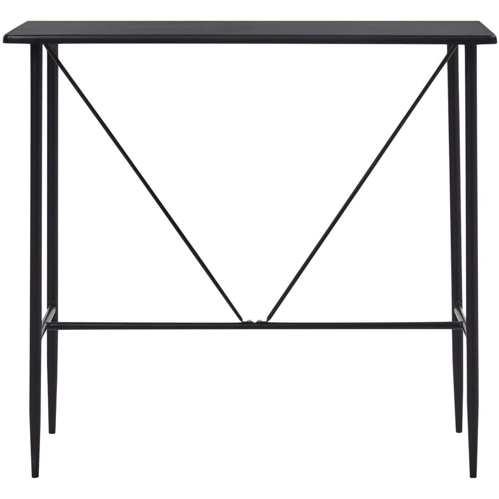 Tavolo Da Bar Nero 120x60x110 Cm In Mdf - Foto 2