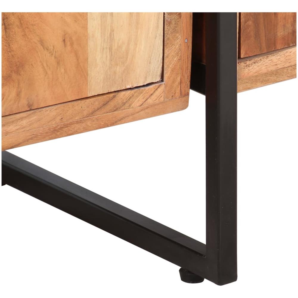 Libreria A 4 Livelli Legno Massello Di Acacia 124x30x180 Cm - Foto 8