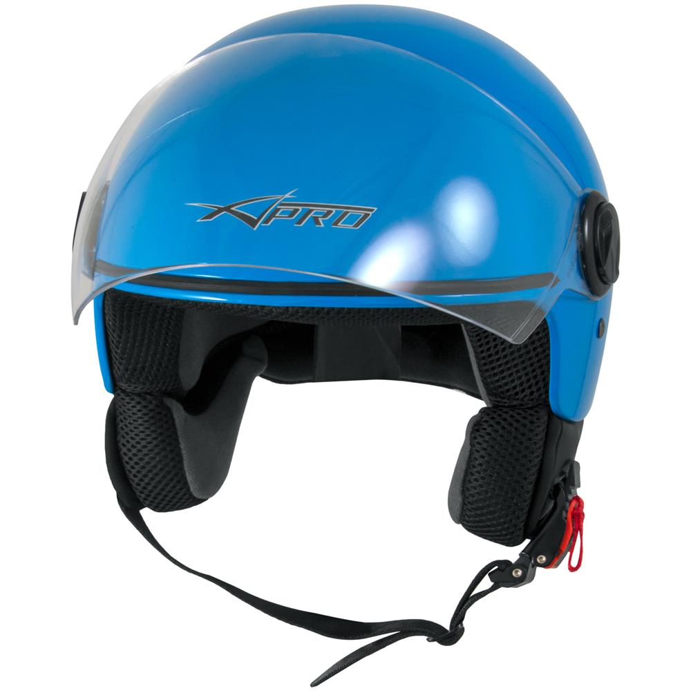 Backline Casco Jet Visiera Antigraffio Blu Ece 22-05 Taglia L - Foto 5
