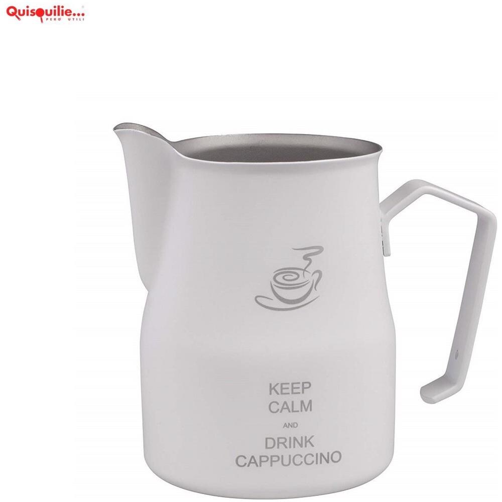 Motta Lattiera Europa Acciaio Inox 18 / 10 Colorata Professionale 100 % Made In Italy - 50 Bianco - Foto 2