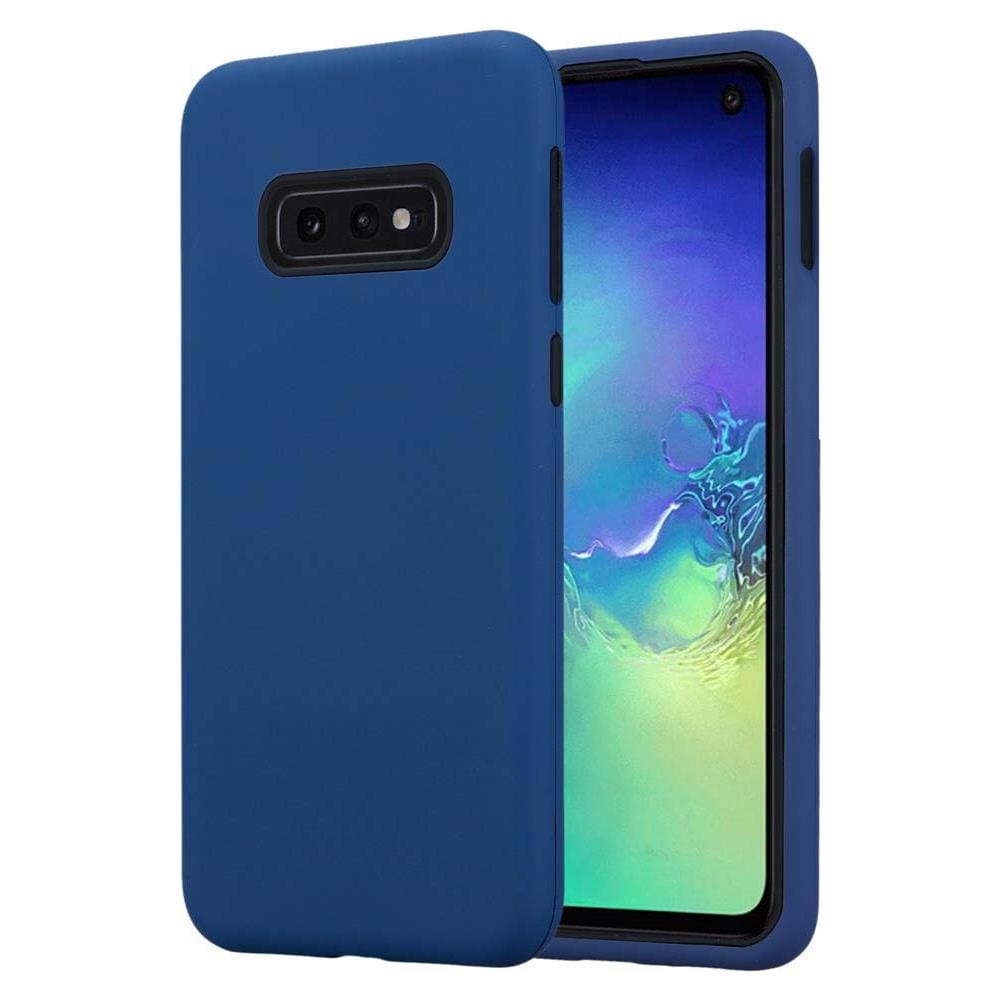 Custodia Compatibile Con Samsung Galaxy S10 In Blu Scuro - Coperchio Protettivo Ibrido Con Silicone Tpu All'interno E 2 Pezzi Di Plastica All'esterno - Foto 1
