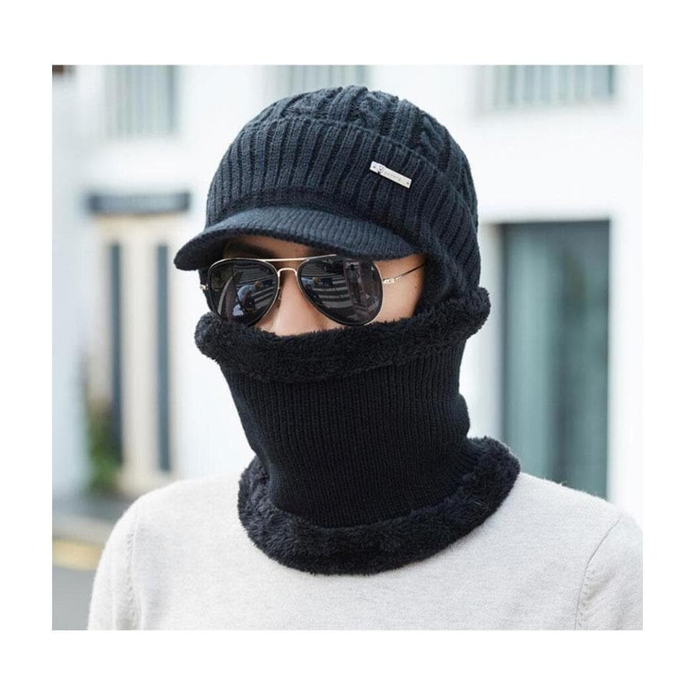 SLOWMOOSE - Set Cappello Invernale E Sciarpa Per Donna - Berretto Con  Sciarpa Con Visiera Lavorata A Maglia Skullies Berretti Caldi [ sciarpa  Cappello Da Caffè] - ePRICE