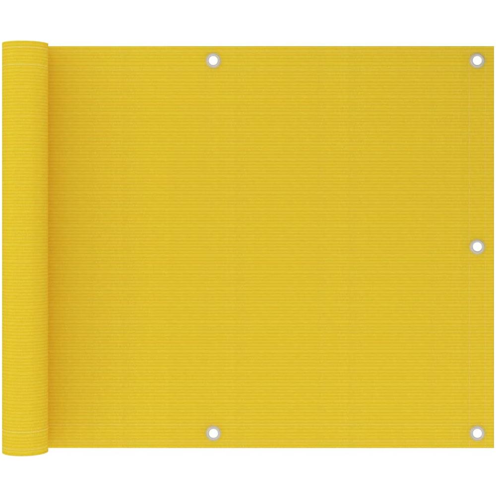 Paravento Da Balcone Giallo 75x600 Cm In Hdpe - Foto 1