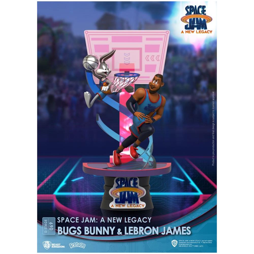 Space Jam: A New Legacy D-stage Pvc Diorama Bugs Bunny & Lebron James Standard Version 15 Cm - Foto 1
