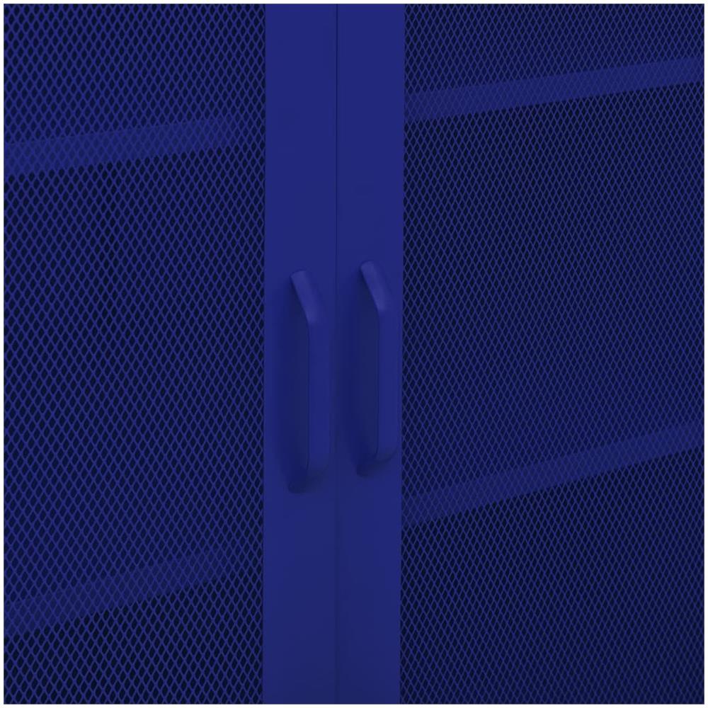 Armadietto Blu Marino 80x35x101,5 Cm In Acciaio - Foto 3