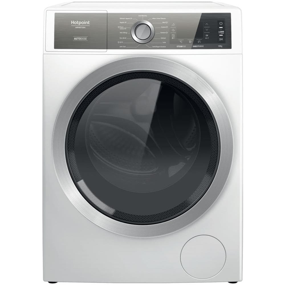 Lavatrice Standard H8W046WBIT Gentle Power 10 Kg Classe A Centrifuga 1351 giri - Foto 1