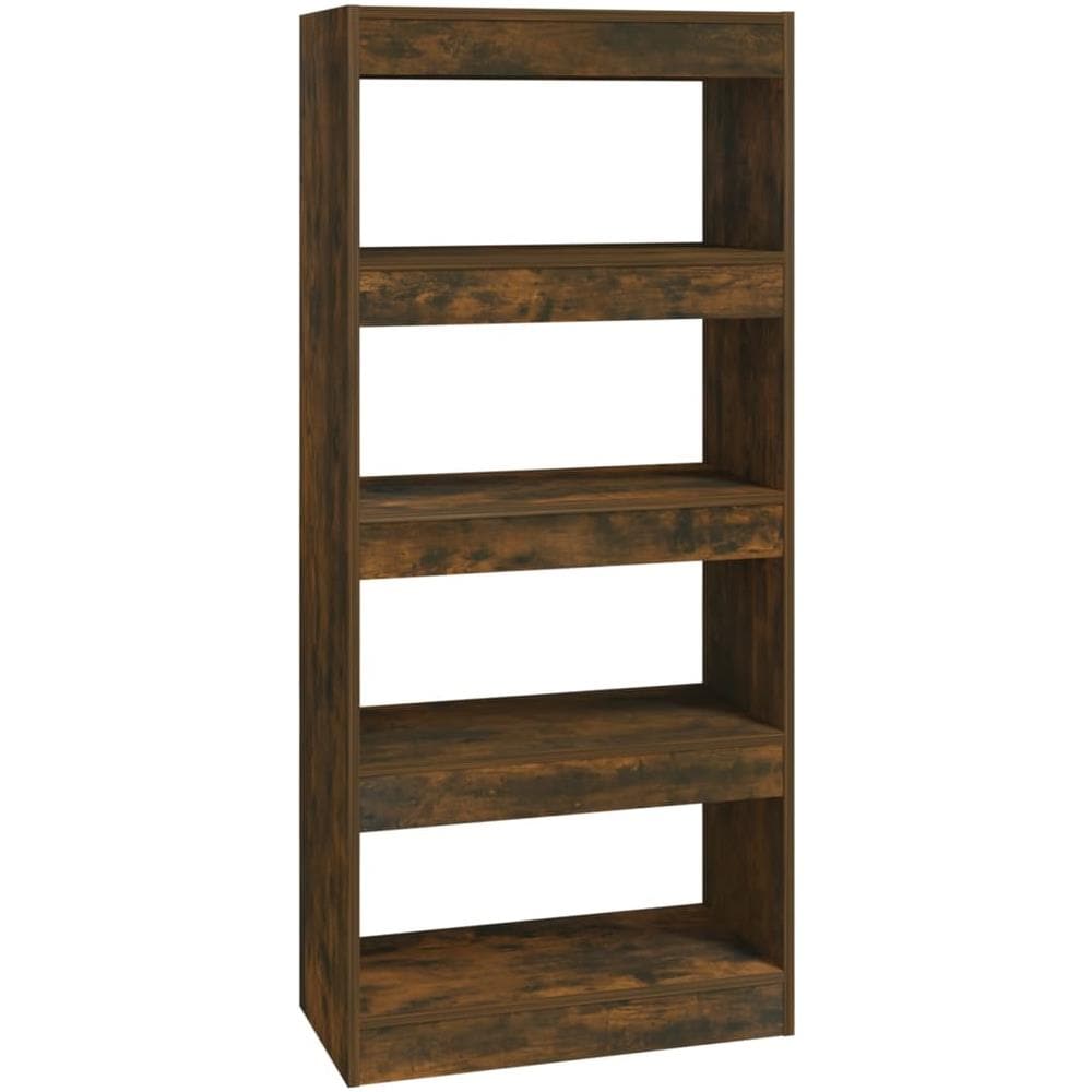 Libreria / divisorio Rovere Fumo 60x30x135 Cm Legno Multistrato - Foto 2