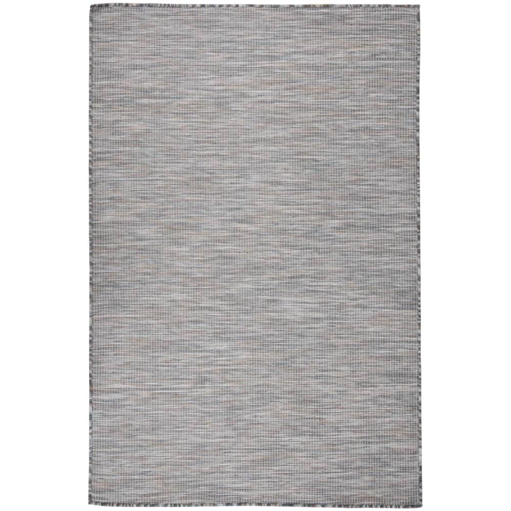 Tappeto da Esterni a Tessitura Piatta 120x170 cm Marrone e blu - Foto 1