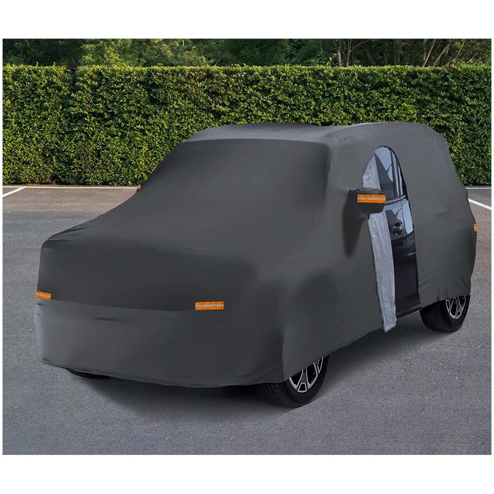 Telo Auto Suv Copriauto Felpato Impermeabile Zip E Rinfrangenti Tg 4xl : 560x204x160cm - Foto 1