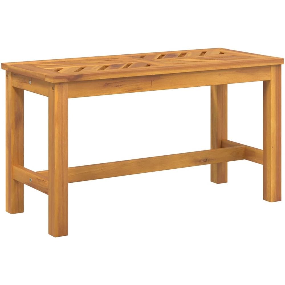 Panca da Giardino 80 cm in Legno Massello di Acacia - Foto 2