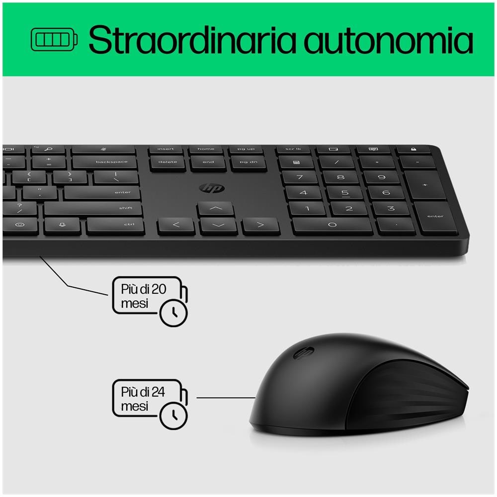 Combo tastiera e mouse wireless 650 - Foto 9