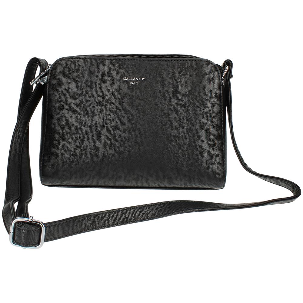 Borsa A Tracolla In Similpelle - Paris - Nera - Foto 2