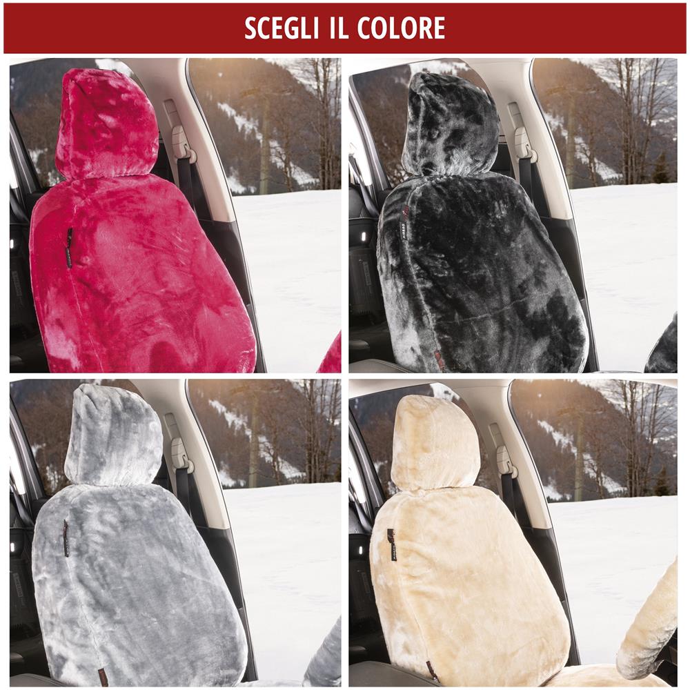 Coprisedili Auto Teddy Vegano Antracite - Foto 7