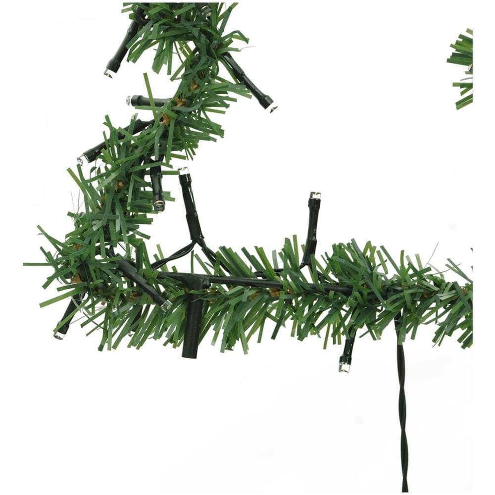 Decorazioni Luminose Natalizie Picchetti 3pz Albero 50led 30cm - Foto 8