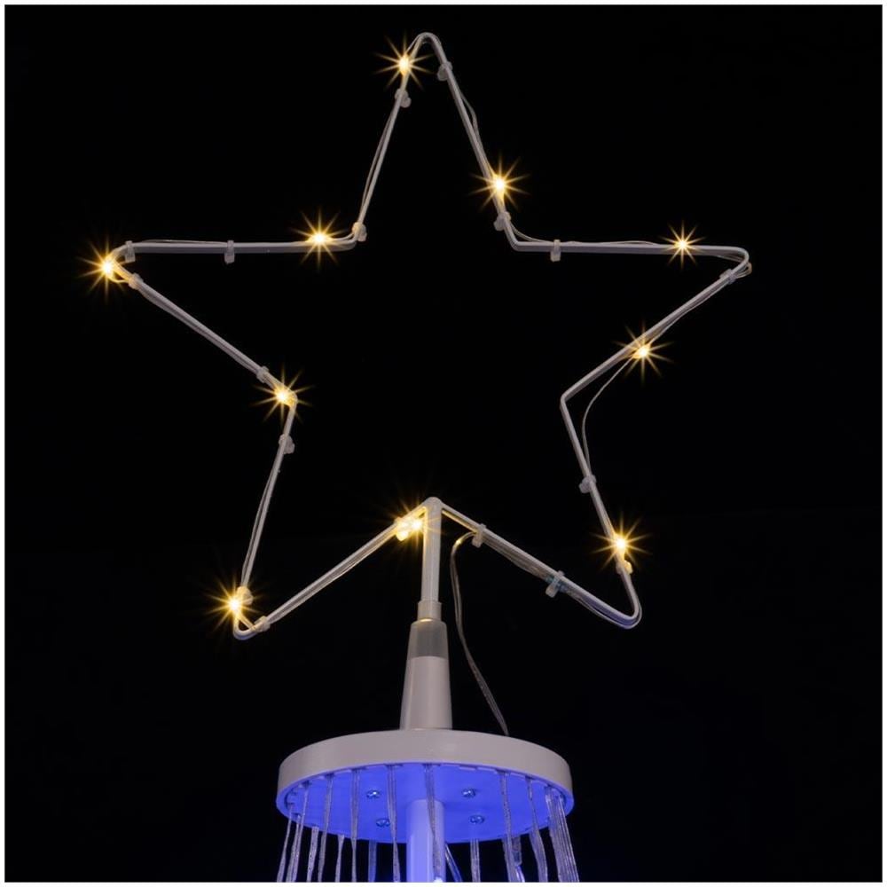 Albero Natale Luminoso 224 cm con 324 LED RGB App Smart Control Luci per Esterno - Foto 2