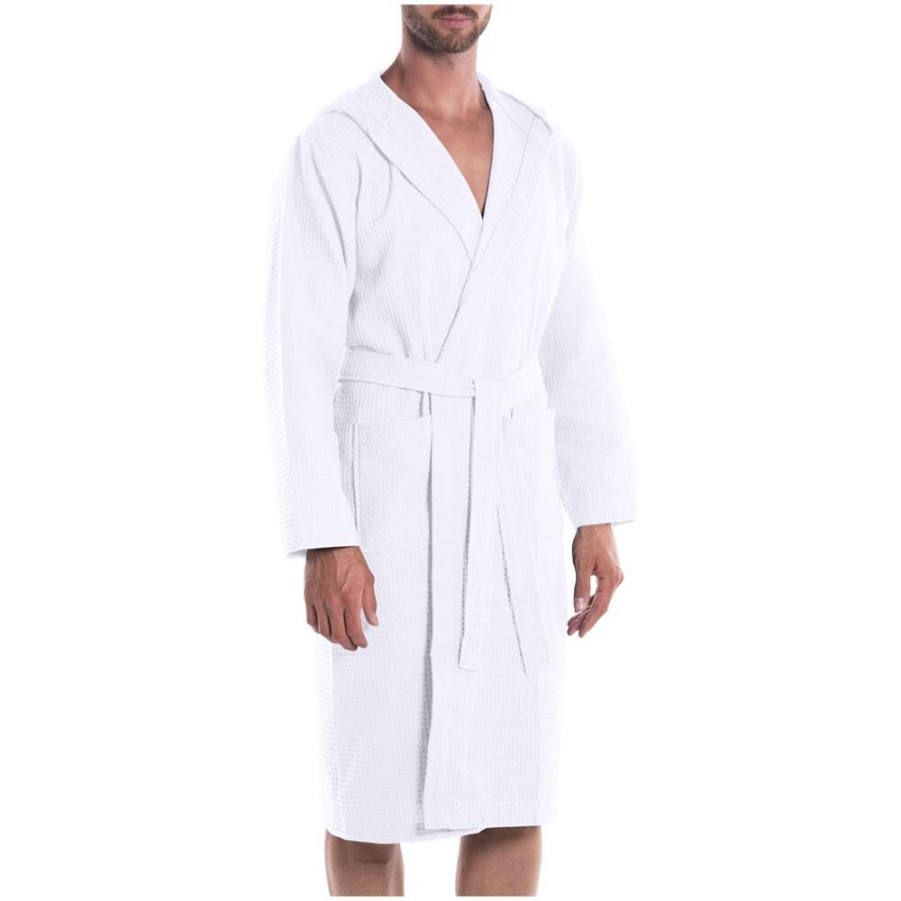 Accappatoio Con Cappuccio Spugnissima Polo In Cotone Colore Bianco Misura M - Foto 1