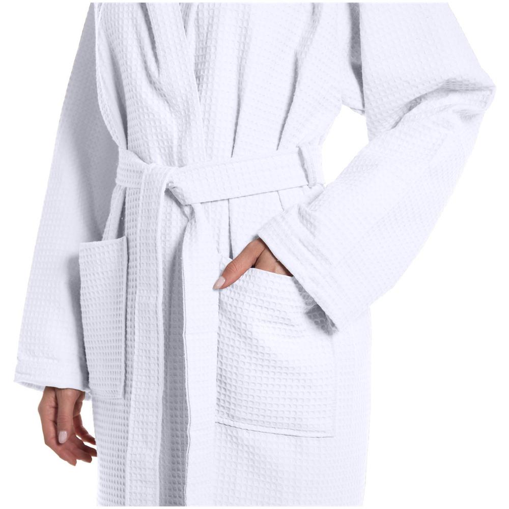 Accappatoio Con Cappuccio Spugnissima Polo In Cotone Colore Bianco Misura M - Foto 2