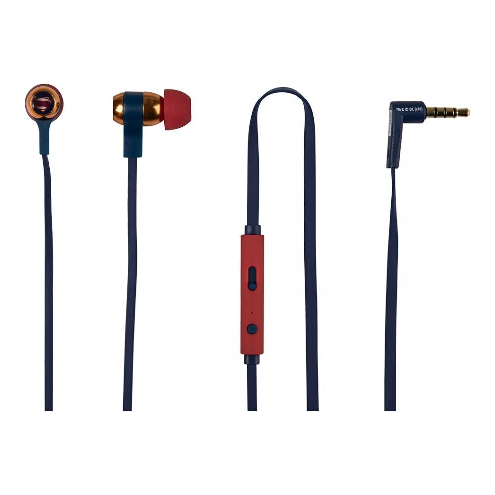Auricolare Stereo con Microfono + Tasto volume - Rosso / Blu - Foto 2