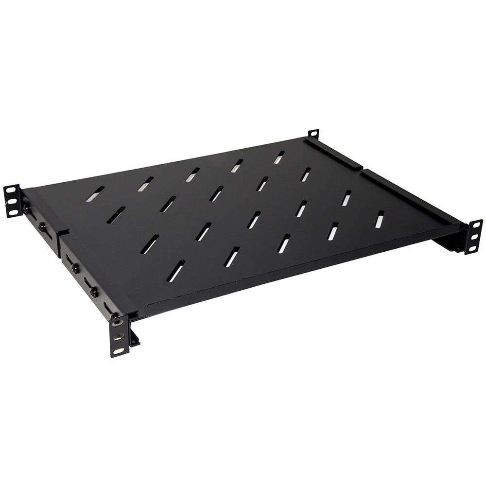 RACK19" DIGITUS RIPIANO UNIVERSALE LKRIP350AN profondità 350mm allungabile - Nero (cap. carico 50Kg) con 4 agganci - Foto 1