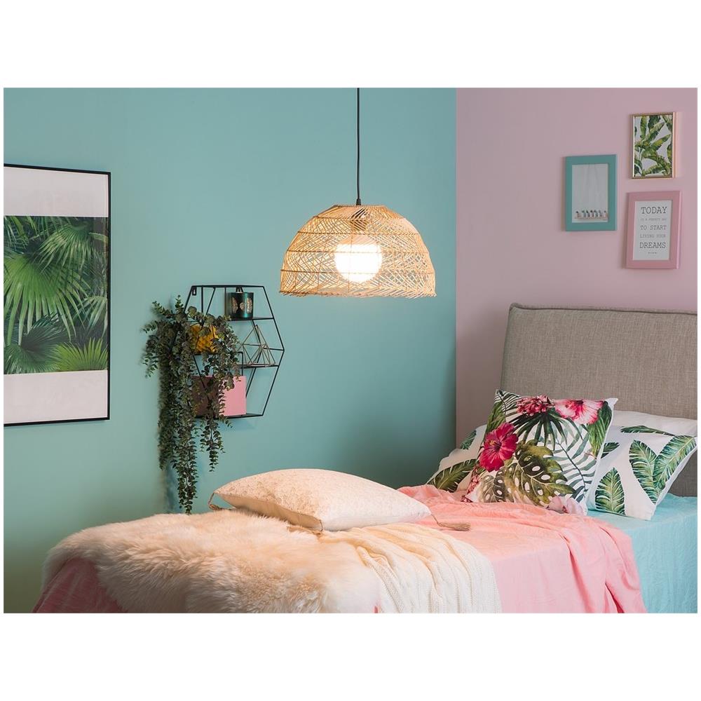 Lampadario In Rattan Marrone Chiaro Selenge - Foto 2