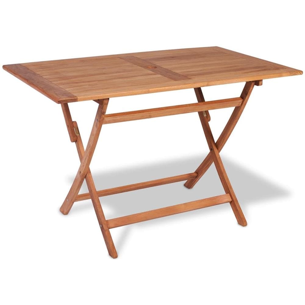 Set Da Pranzo Per Esterni 5 Pz In Legno Massello Di Teak - Foto 2