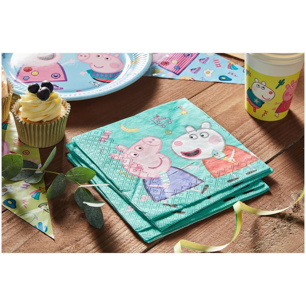 Procos - 20 Tovaglioli In Carta A Tema Peppa Pig - Foto 2