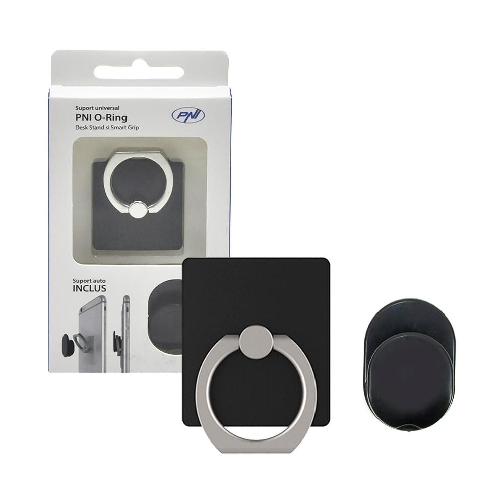 Supporto Universale Pni O-ring, Supporto Da Tavolo E Smart Grip, Nero, Supporto Automatico Incluso - Foto 1