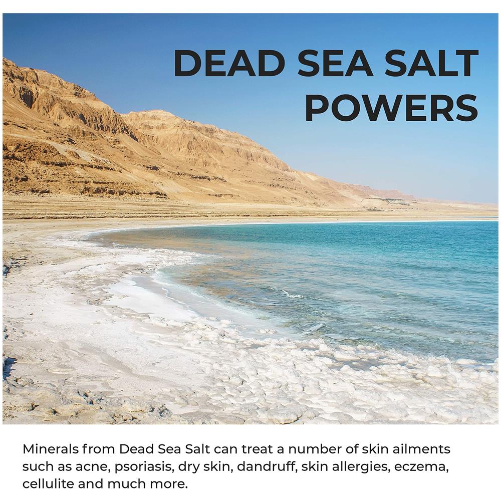 Ultra Idratante Esfoliante Olio Di Cocco Sale Del Mar Morto Body Face Scrub. Pelle Levigante Anti Cellulite Curare Lacne Smagliature Incarniti Peli Morti Della Pelle Di Rimozione Del Rasoio Burns Men Women 500gr - Foto 4