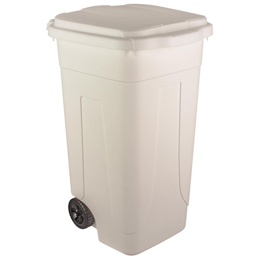 Bidone Carrellato Per Raccolta Differenziata 80 Litri - Bianco - Foto 1