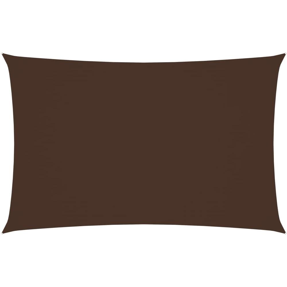Parasole a Vela Oxford Rettangolare 4x7 m Marrone - Foto 1