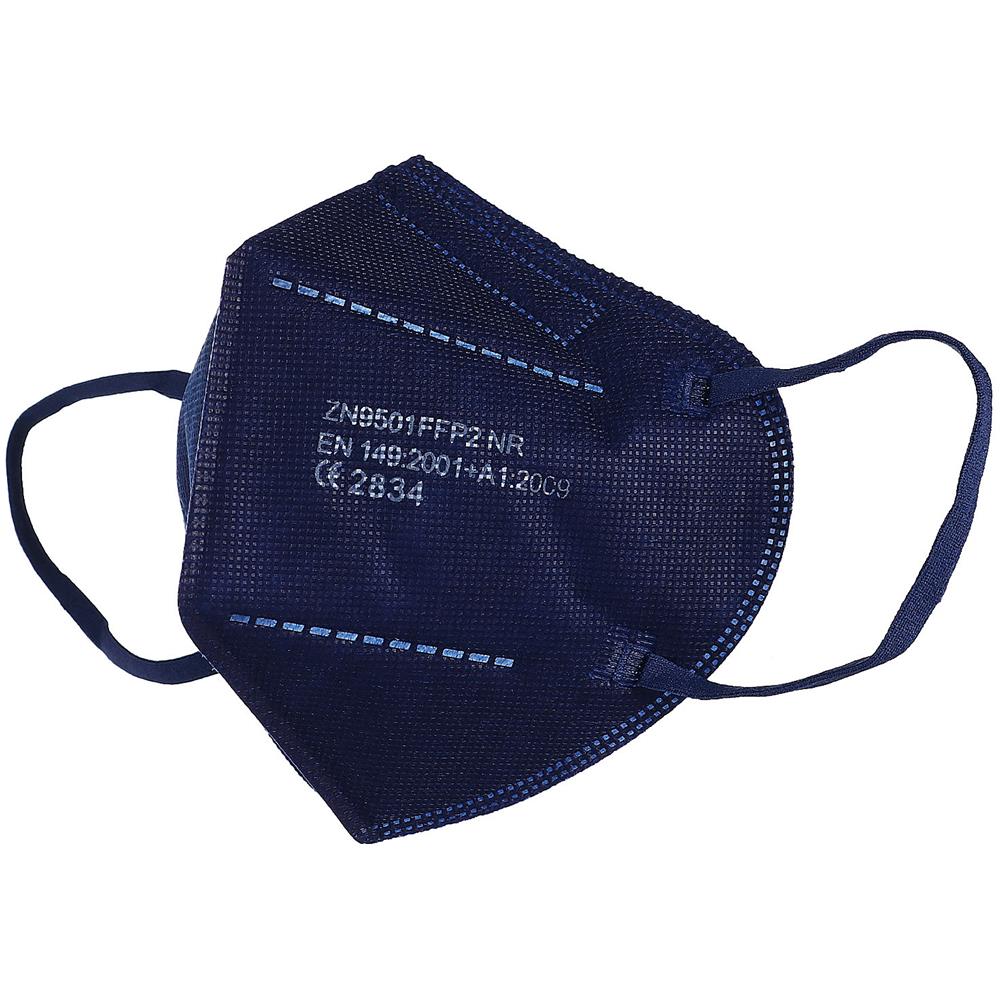 50 X Kn95 Ce 2834 Mascherine / Ffp2 Maschera 5 Strati Filtro Respiratore Mascherina Protezione - Blu Navy - Foto 2