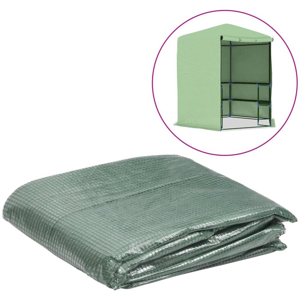 Telo di Ricambio per Serra (6,5025 m²) 255x255x194 cm Verde - Foto 1