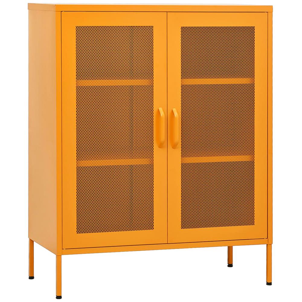Armadietto Giallo Senape 80x35x101,5 cm in Acciaio - Foto 2