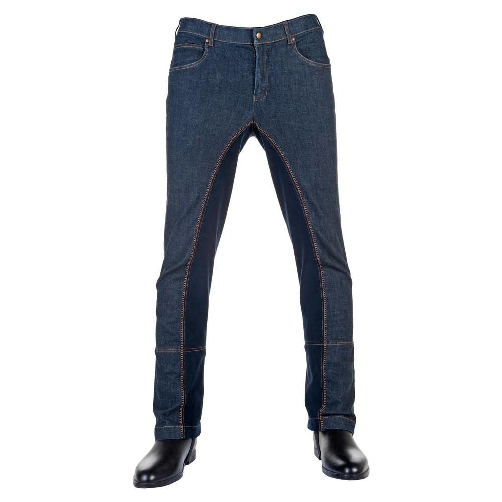 Pantaloni Jeans Uomo Jodhpur Modello Texas New Blu Scuro / blu Scuro - Foto 1