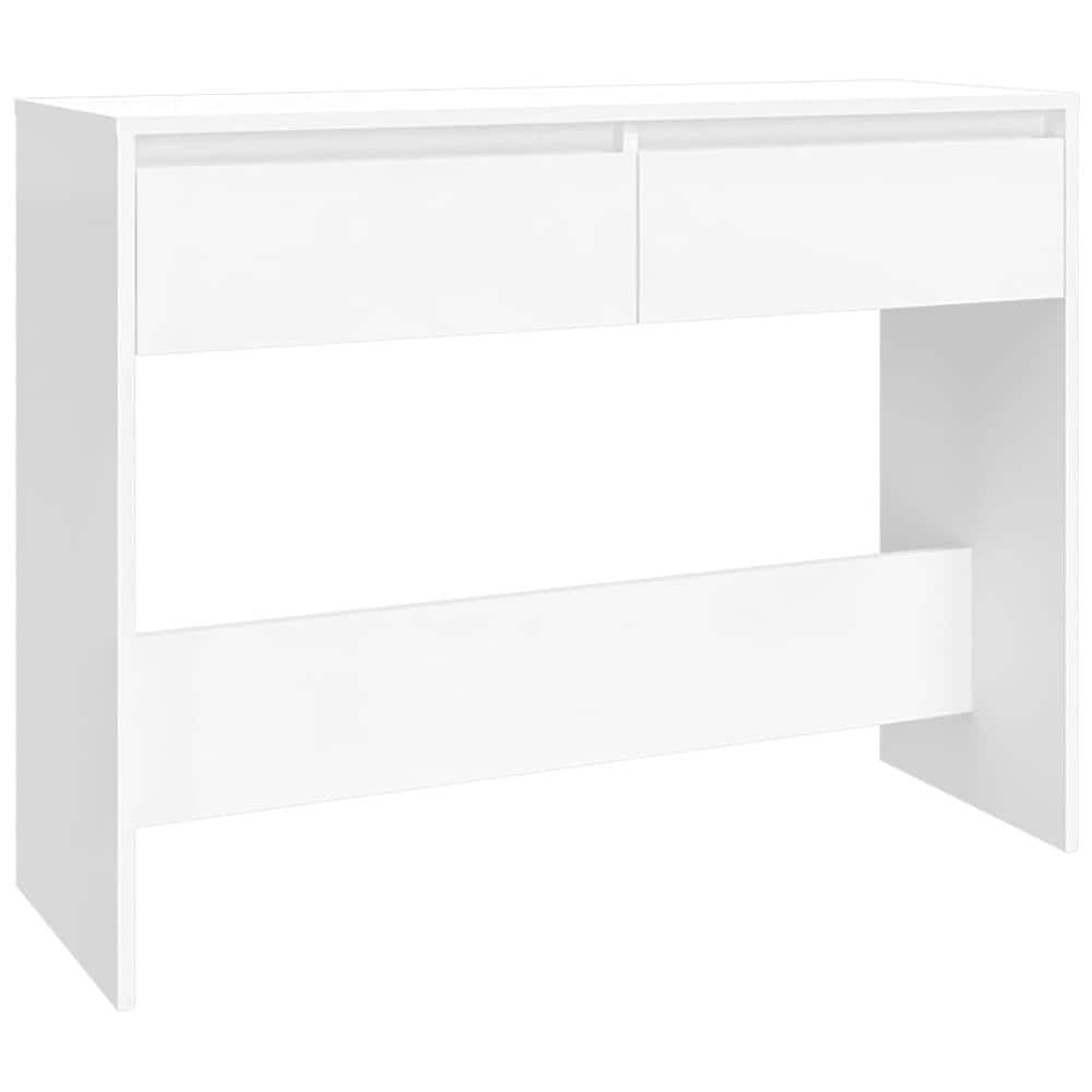 Tavolo Consolle Bianco 100x35x76,5 cm in Truciolato - Foto 2