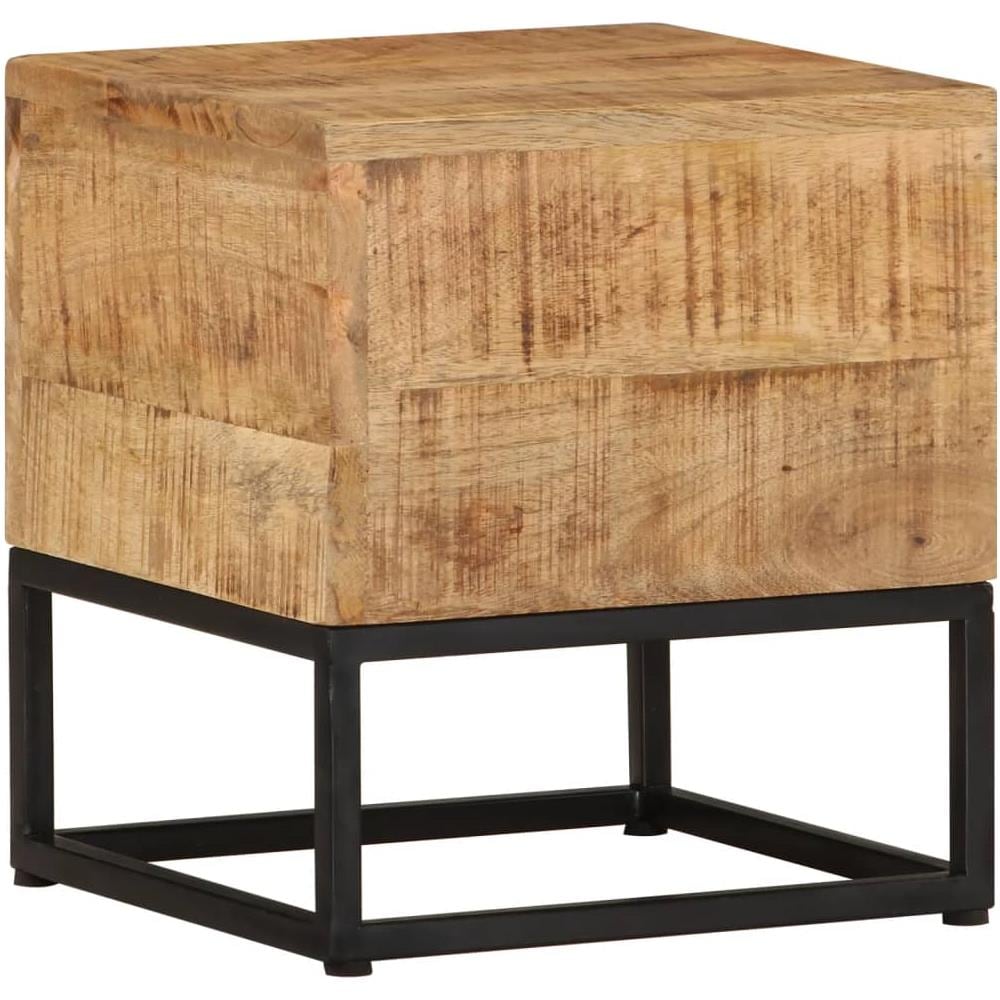 Tavolino 30x30x33 Cm In Legno Di Mango Grezzo - Foto 1
