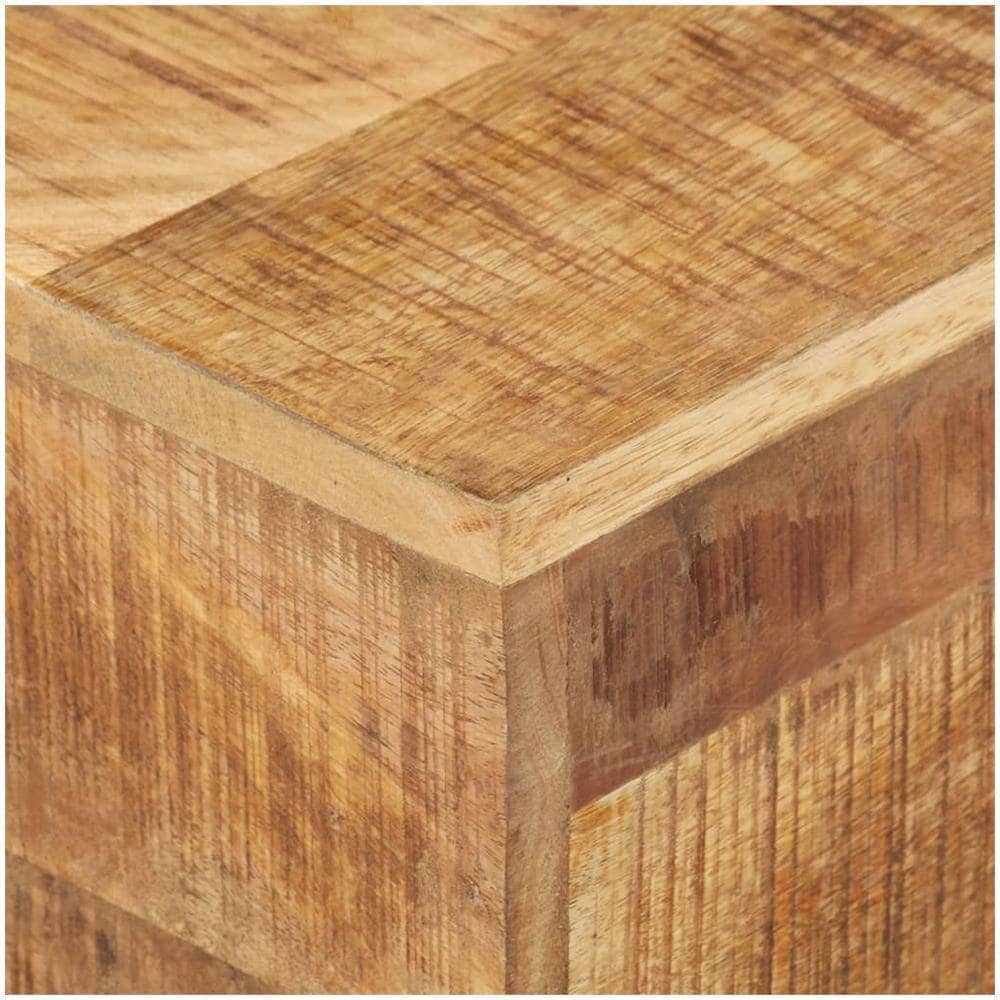 Tavolino 30x30x33 Cm In Legno Di Mango Grezzo - Foto 2